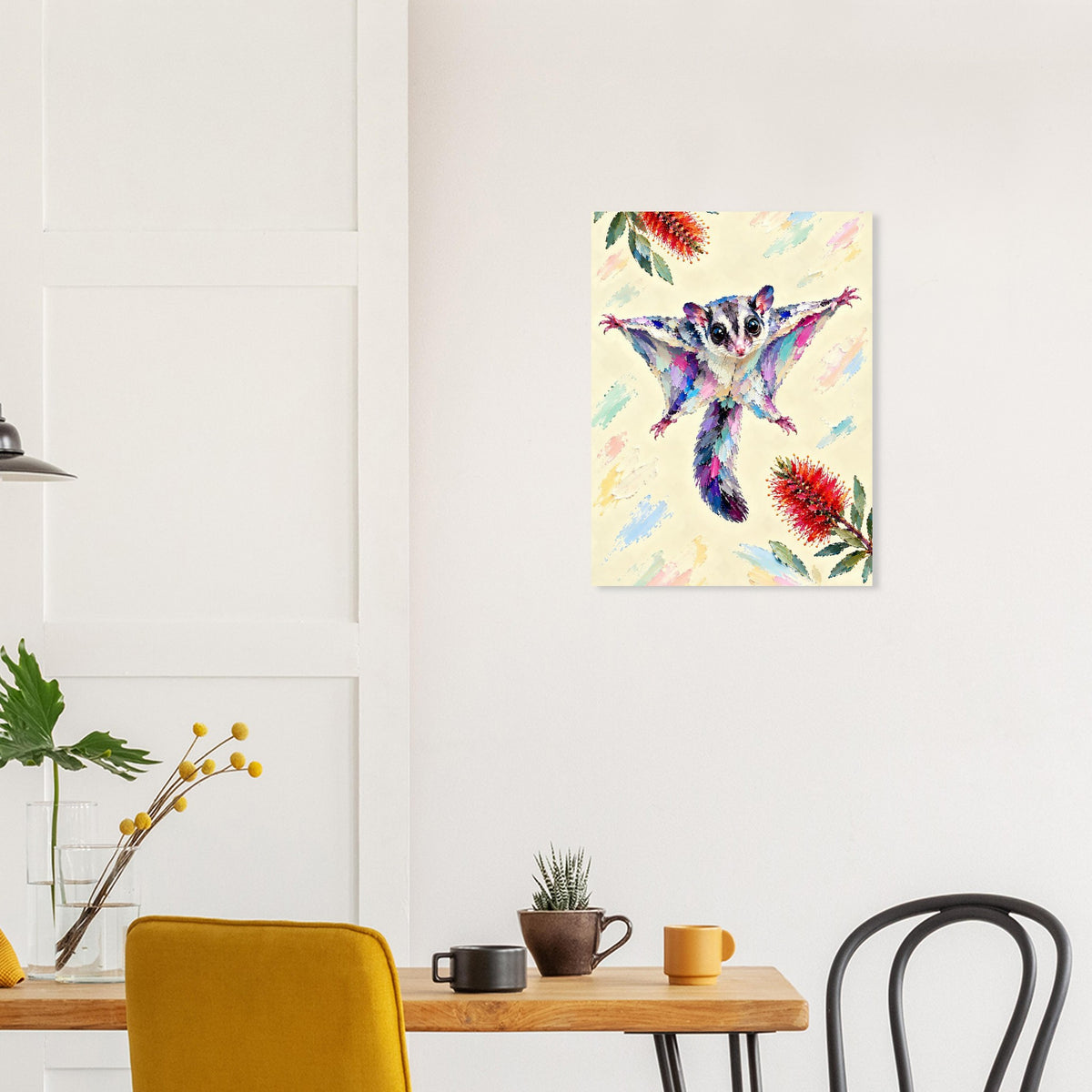 Sugar Glider Painted Australian Animal Fine Art Poster
