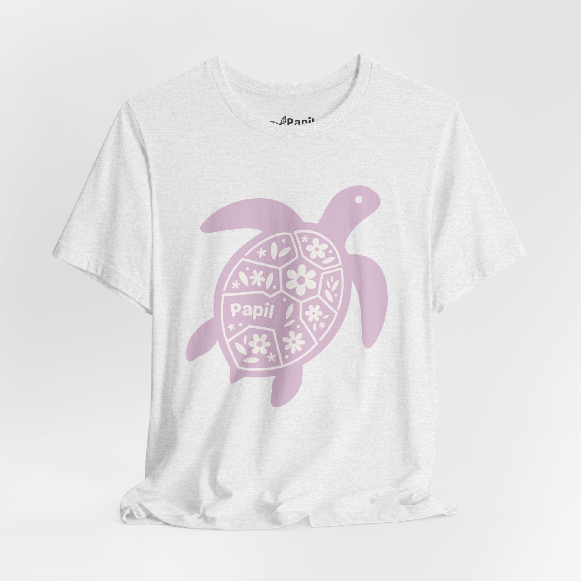 Sea Turtle Graphic Tee — Papil Floral Shell T-Shirt