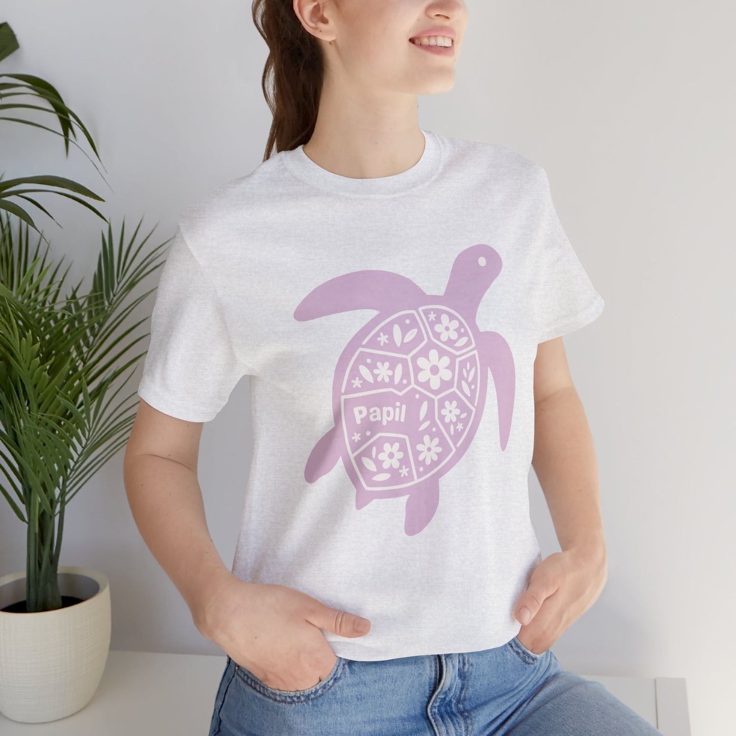 Sea Turtle Graphic Tee — Papil Floral Shell T-Shirt