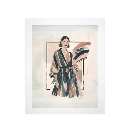 Modern Muse – Vintage Fashion Portrait Canvas Wall Art Print