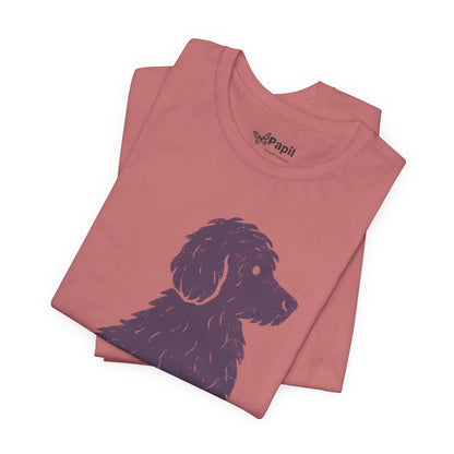 Cute Sitting Puppy Unisex T-Shirt — Whimsical Dog Graphic Tee