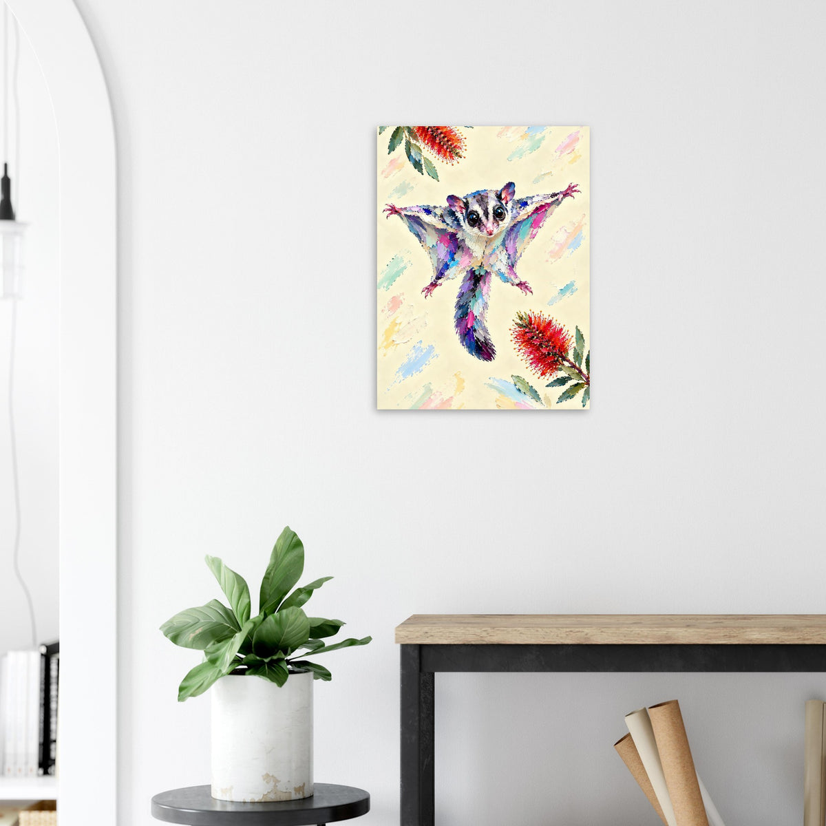 Sugar Glider Painted Australian Animal Fine Art Poster