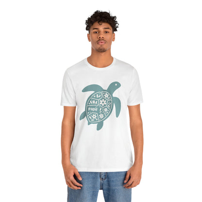 Sea Turtle Graphic Tee — Papil Floral Shell T-Shirt