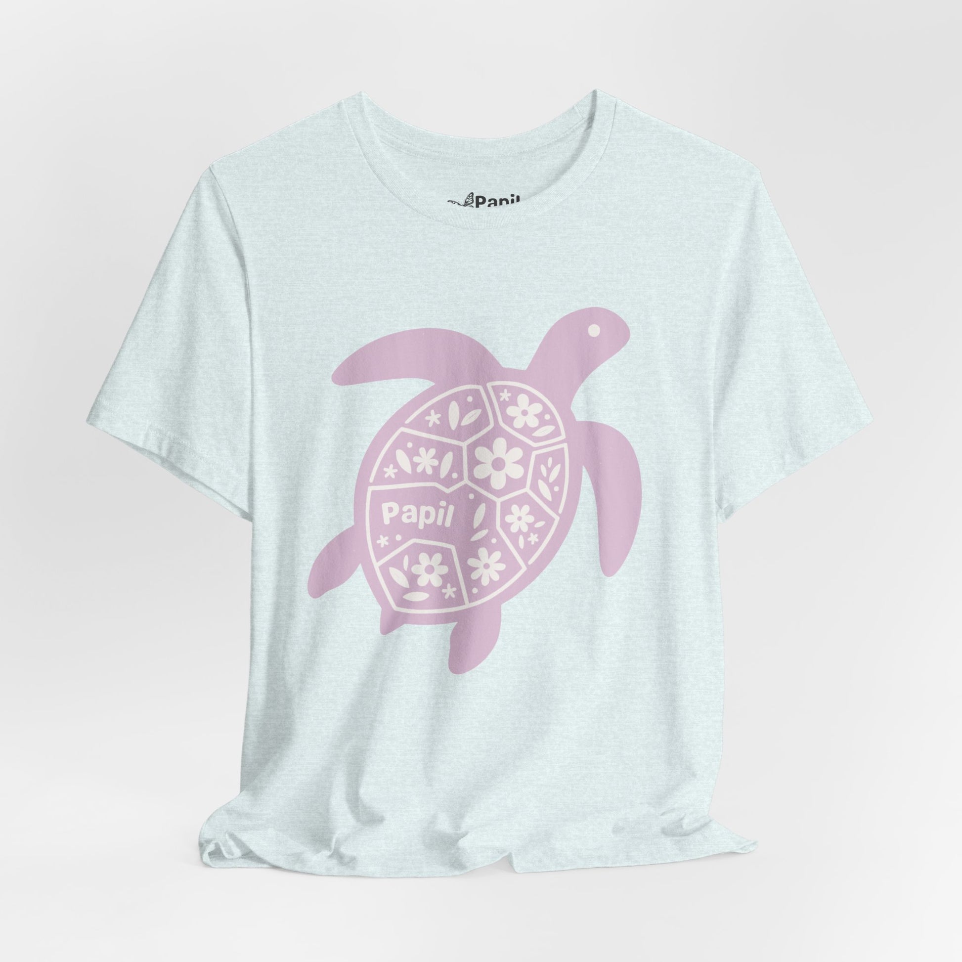 Sea Turtle Graphic Tee — Papil Floral Shell T-Shirt