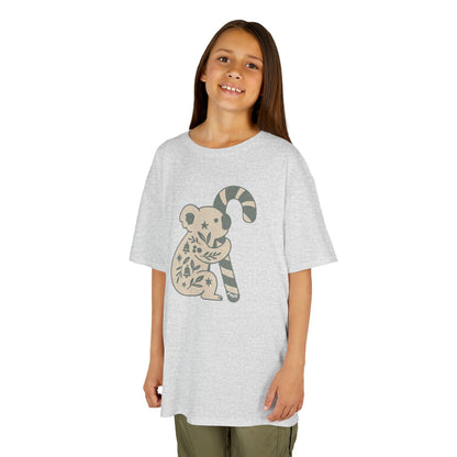 Floral Koala with Candy Cane Christmas Tee | Kids T-Shirt