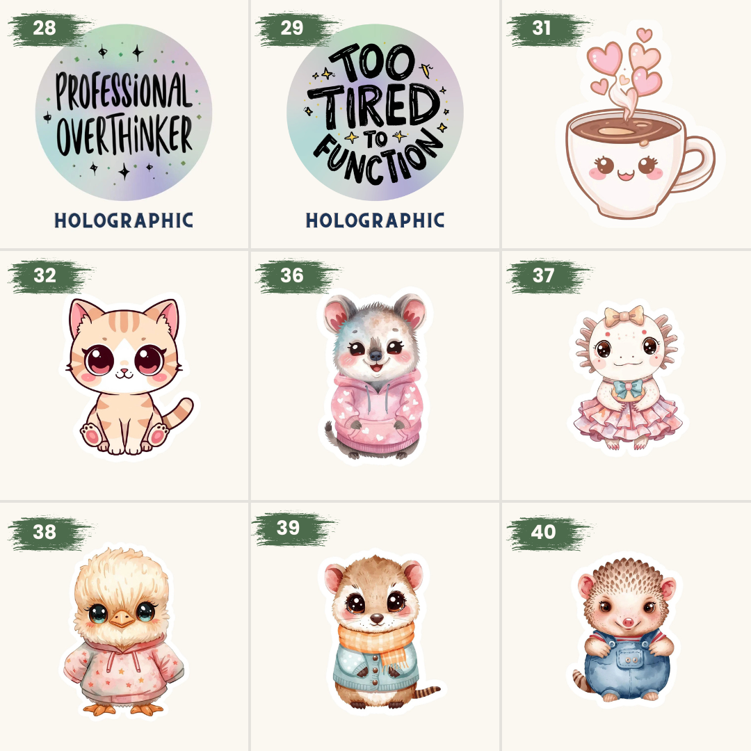 Pick Your 8 Stickers | Any Design | Custom Sticker Set