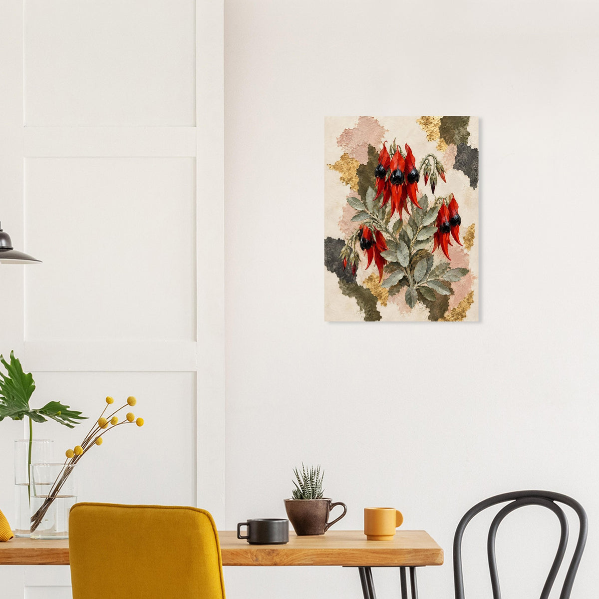 Sturt's Desert Pea Australian Native Flower Fine Art Poster