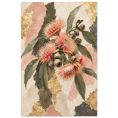 Flowering Gum Australian Native Flower Fine Art Poster 60x90 cm 24x36″