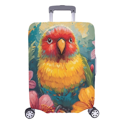 Tropical Lovebird Luggage Cover One Size ART00018 - L Luggage Cover Luggage Cover (Large Size) (26"-28")