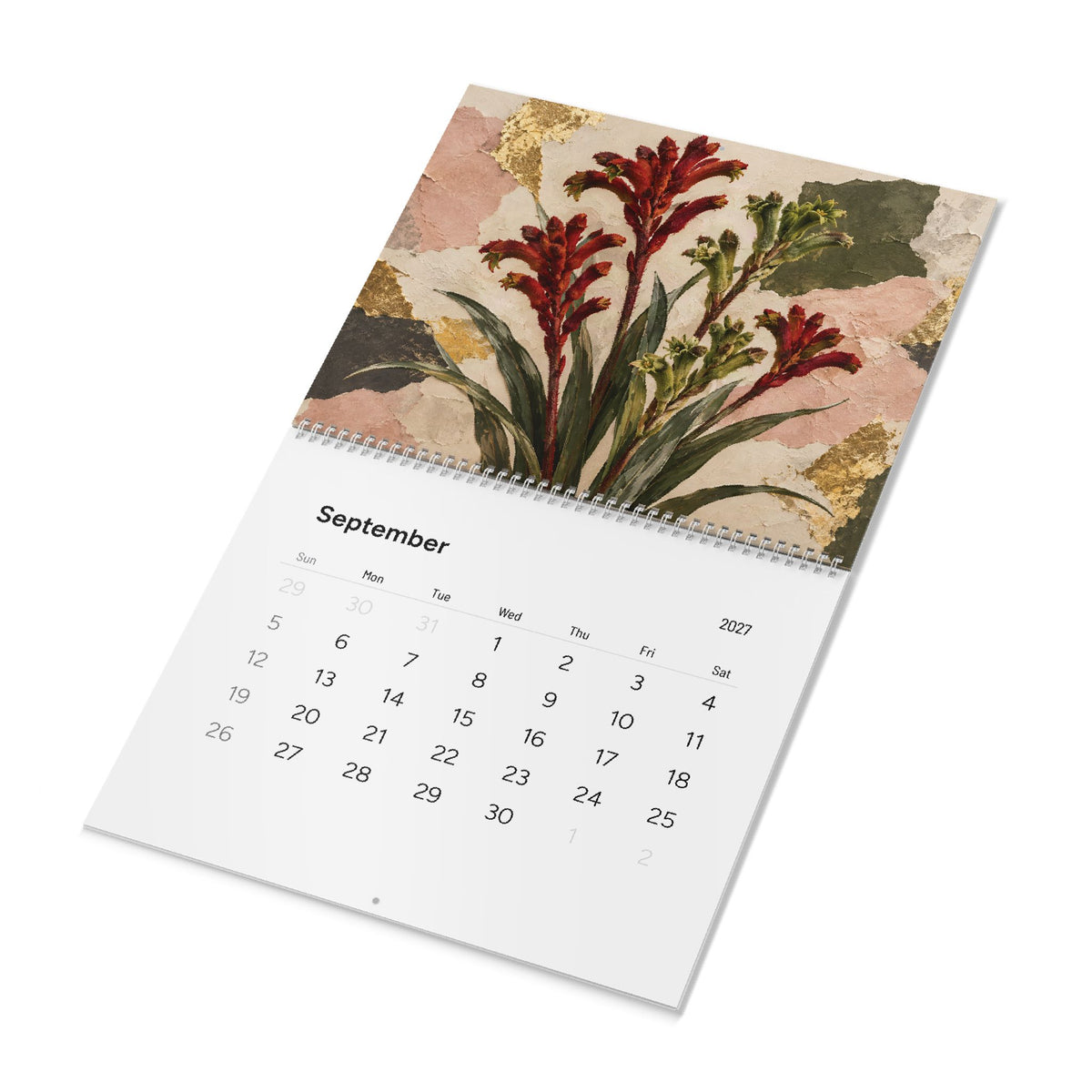 Australian Native Flowers 2027 Wall Calendar – Modern Fine Art Botanical