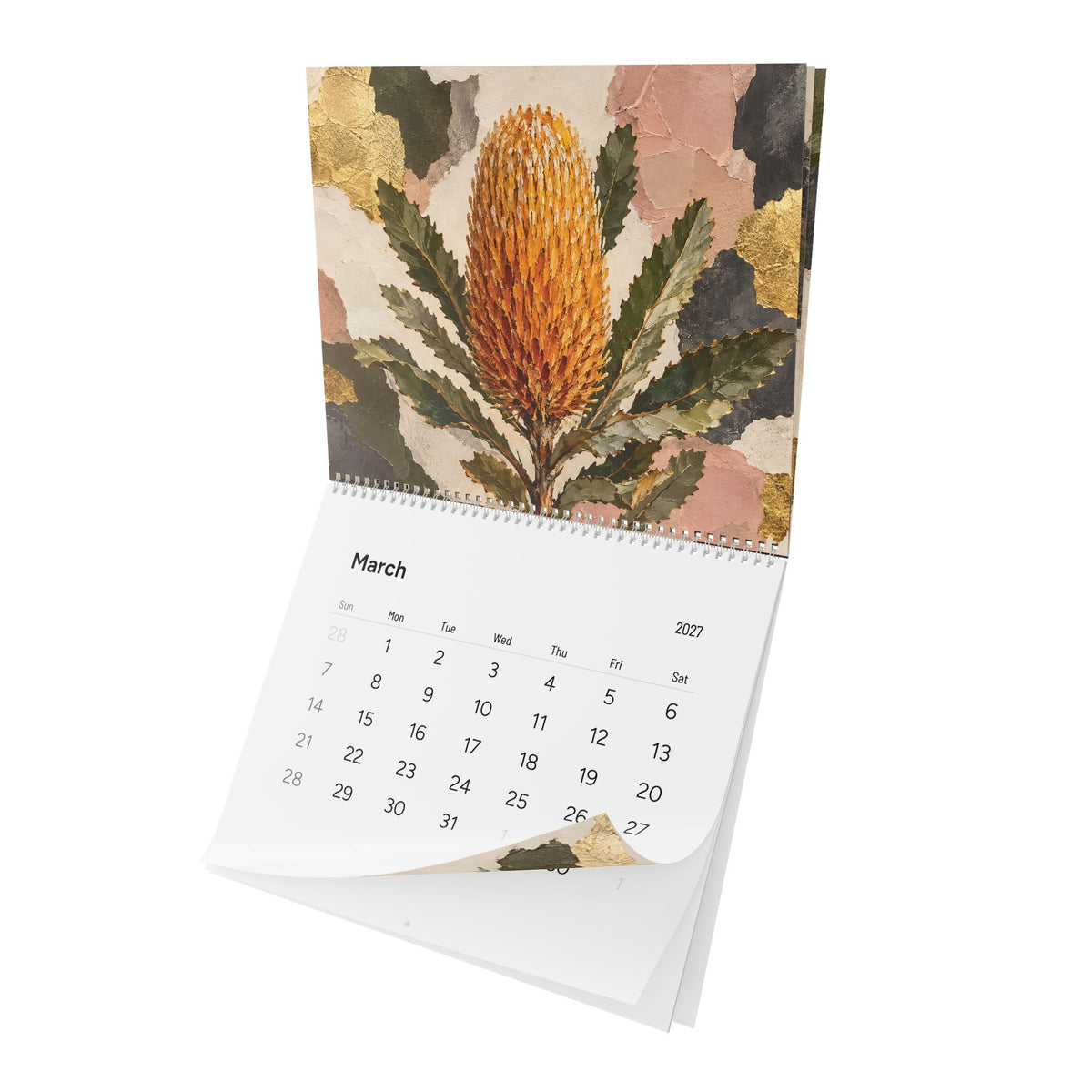 Australian Native Flowers 2027 Wall Calendar – Modern Fine Art Botanical