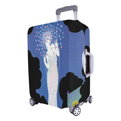 Vintage Glamour Lady Luggage Cover – “Ms Vogue” Art Deco Travel Protector