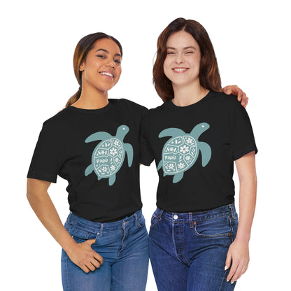 Sea Turtle Graphic Tee — Papil Floral Shell T-Shirt