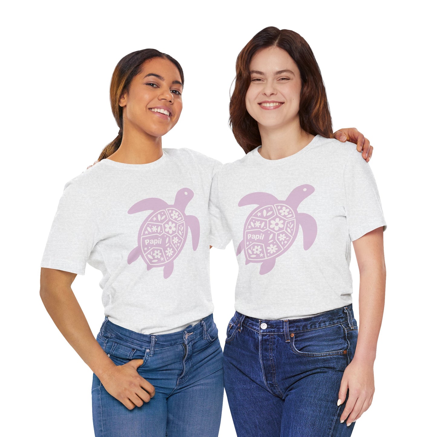 Sea Turtle Graphic Tee — Papil Floral Shell T-Shirt
