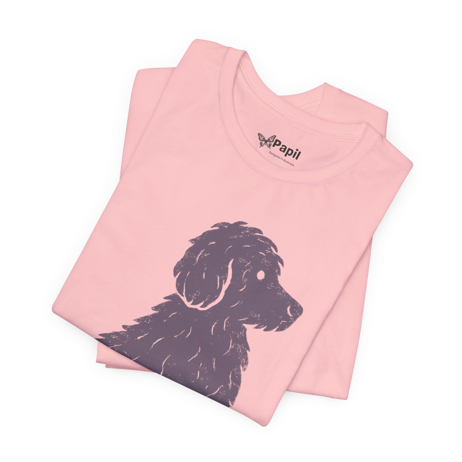 Cute Sitting Puppy Unisex T-Shirt — Whimsical Dog Graphic Tee