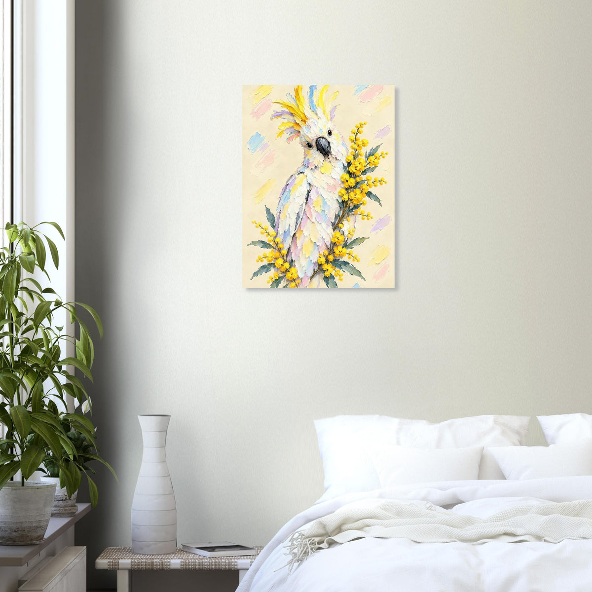 Cockatoo Painted Australian Animal Fine Art Poster
