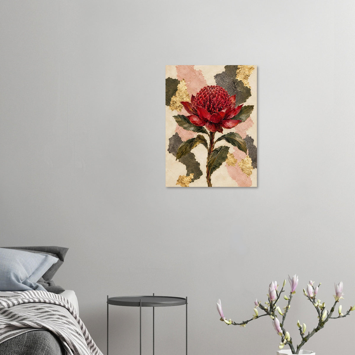 Waratah Australian Native Flower Fine Art Poster