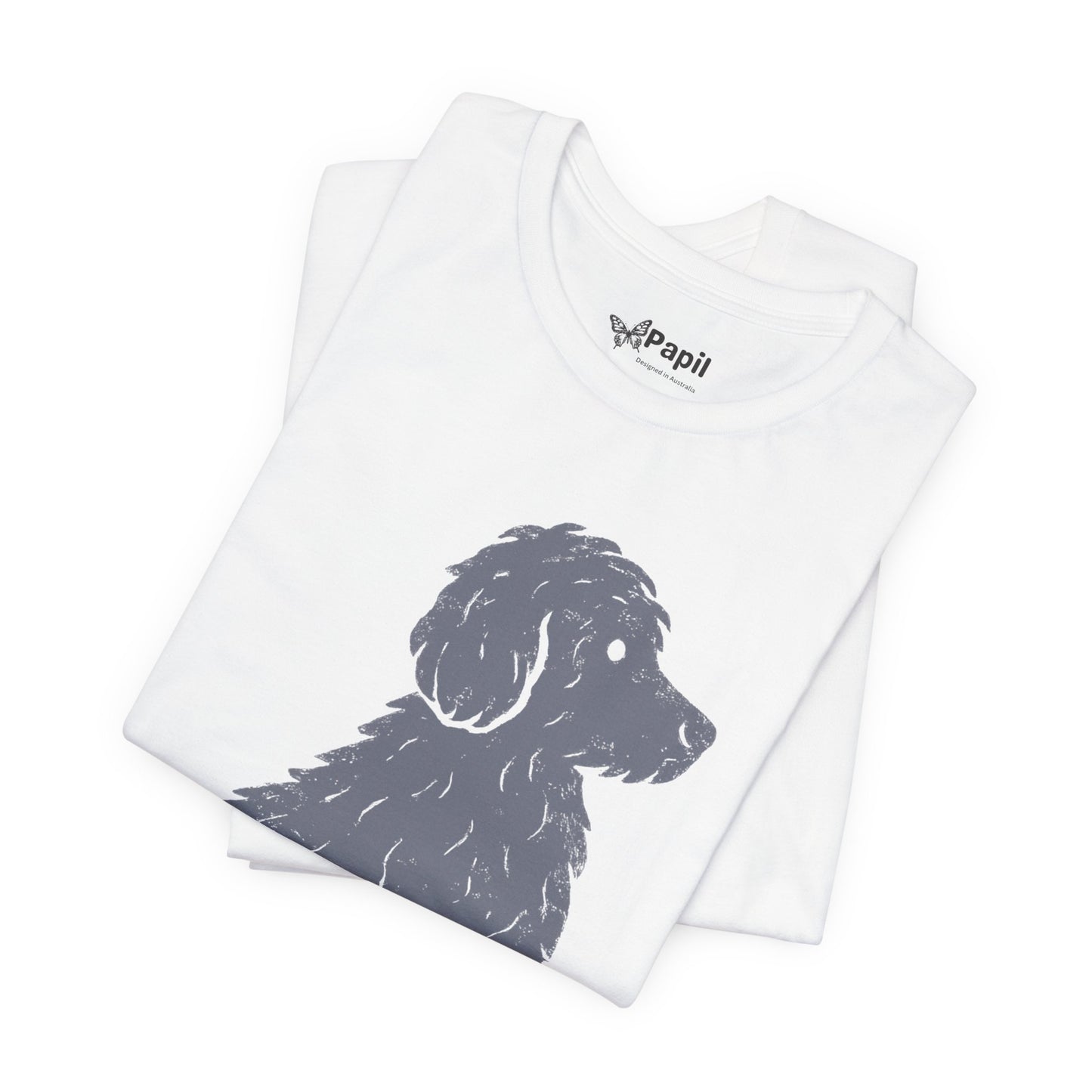 Cute Sitting Puppy Unisex T-Shirt — Whimsical Dog Graphic Tee