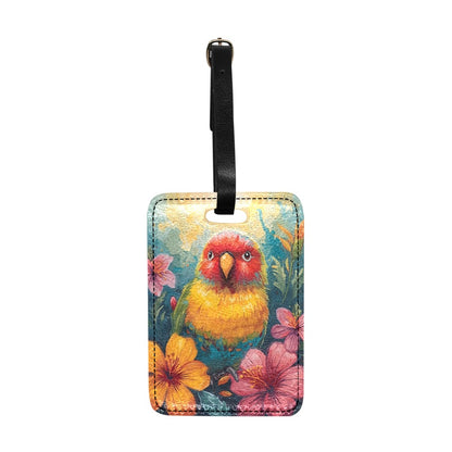 Tropical Lovebird Luggage Tag