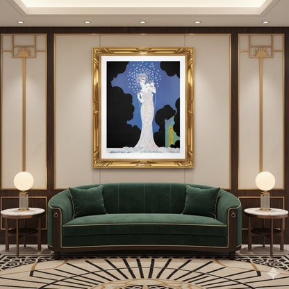 Ms Vogue – Vintage Glamour Lady Portrait Canvas Wall Art Print