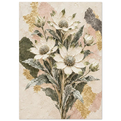 Flannel Flower Australian Native Flower Fine Art Poster A3 (29.7 x 42 cm)