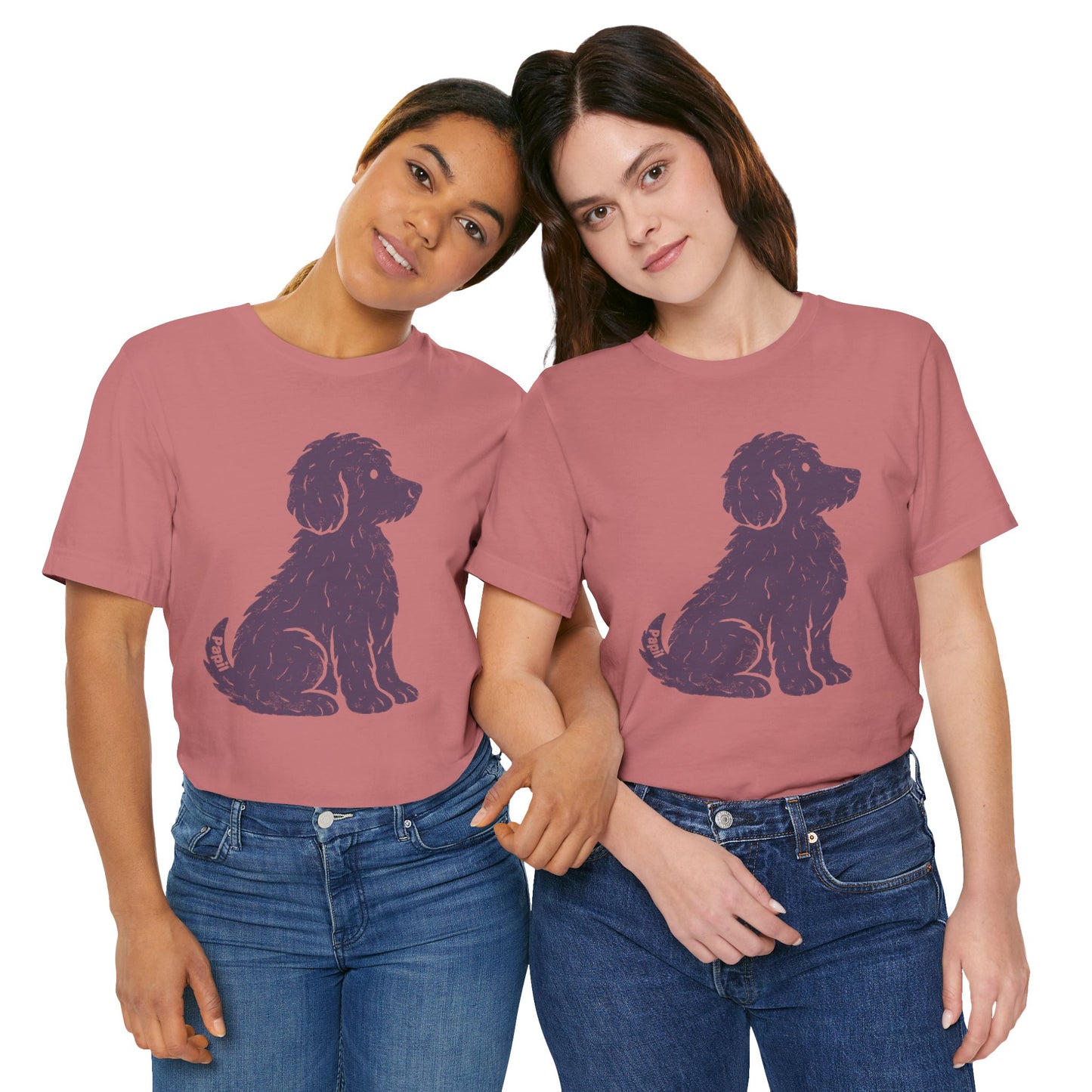 Cute Sitting Puppy Unisex T-Shirt — Whimsical Dog Graphic Tee