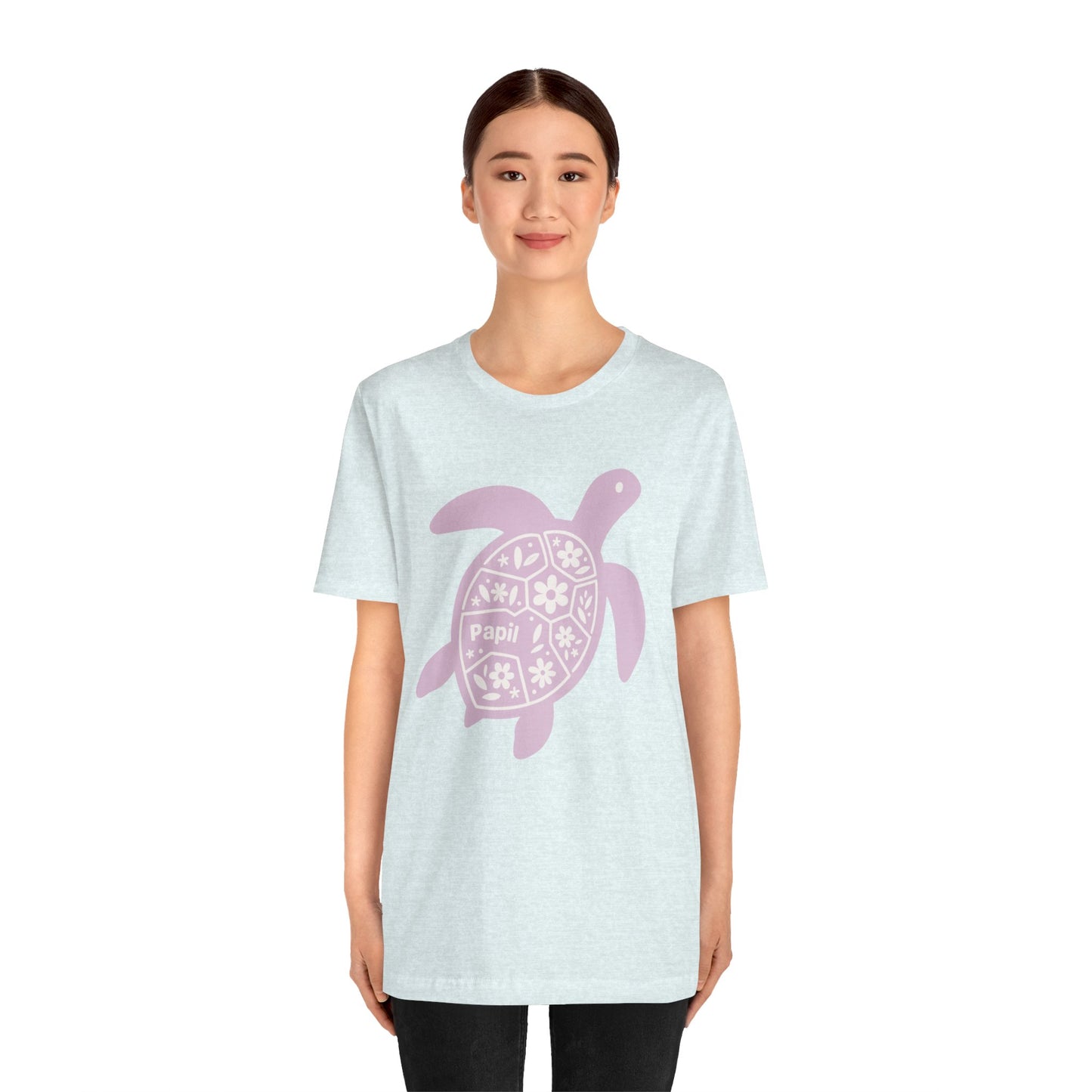 Sea Turtle Graphic Tee — Papil Floral Shell T-Shirt