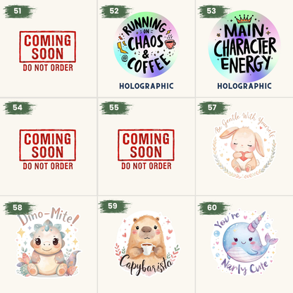 Pick Your 8 Stickers | Any Design | Custom Sticker Set