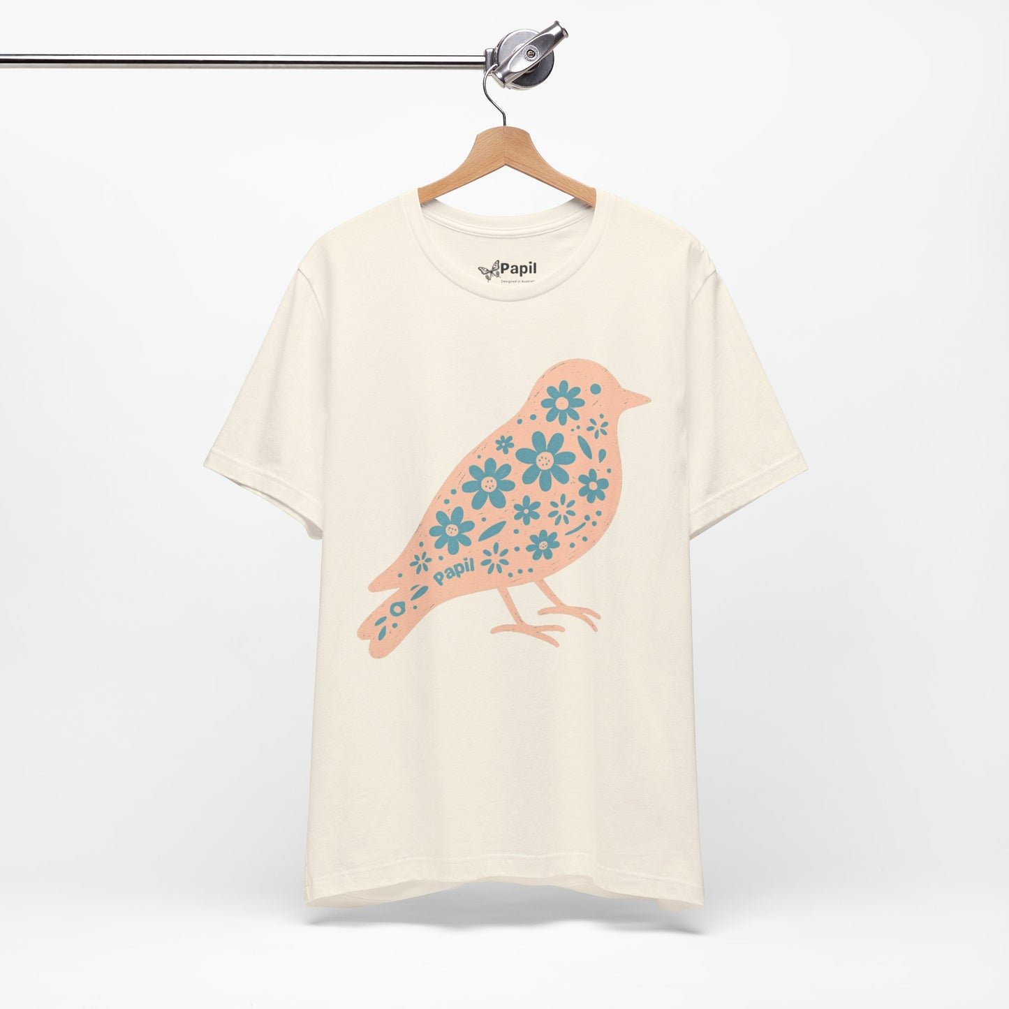 Floral Spring Bird Graphic T-Shirt