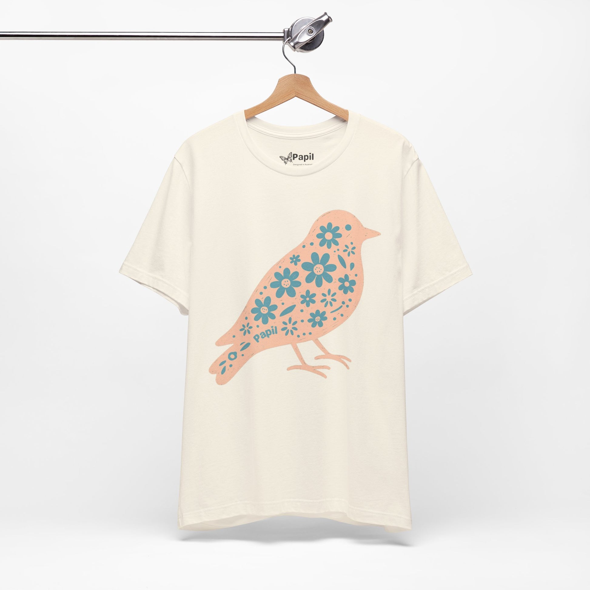 Floral Spring Bird Graphic T-Shirt