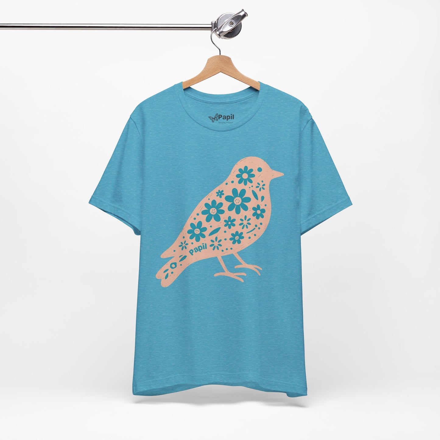 Floral Spring Bird Graphic T-Shirt