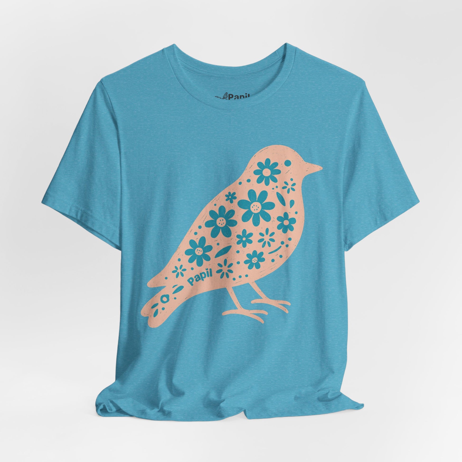 Floral Spring Bird Graphic T-Shirt