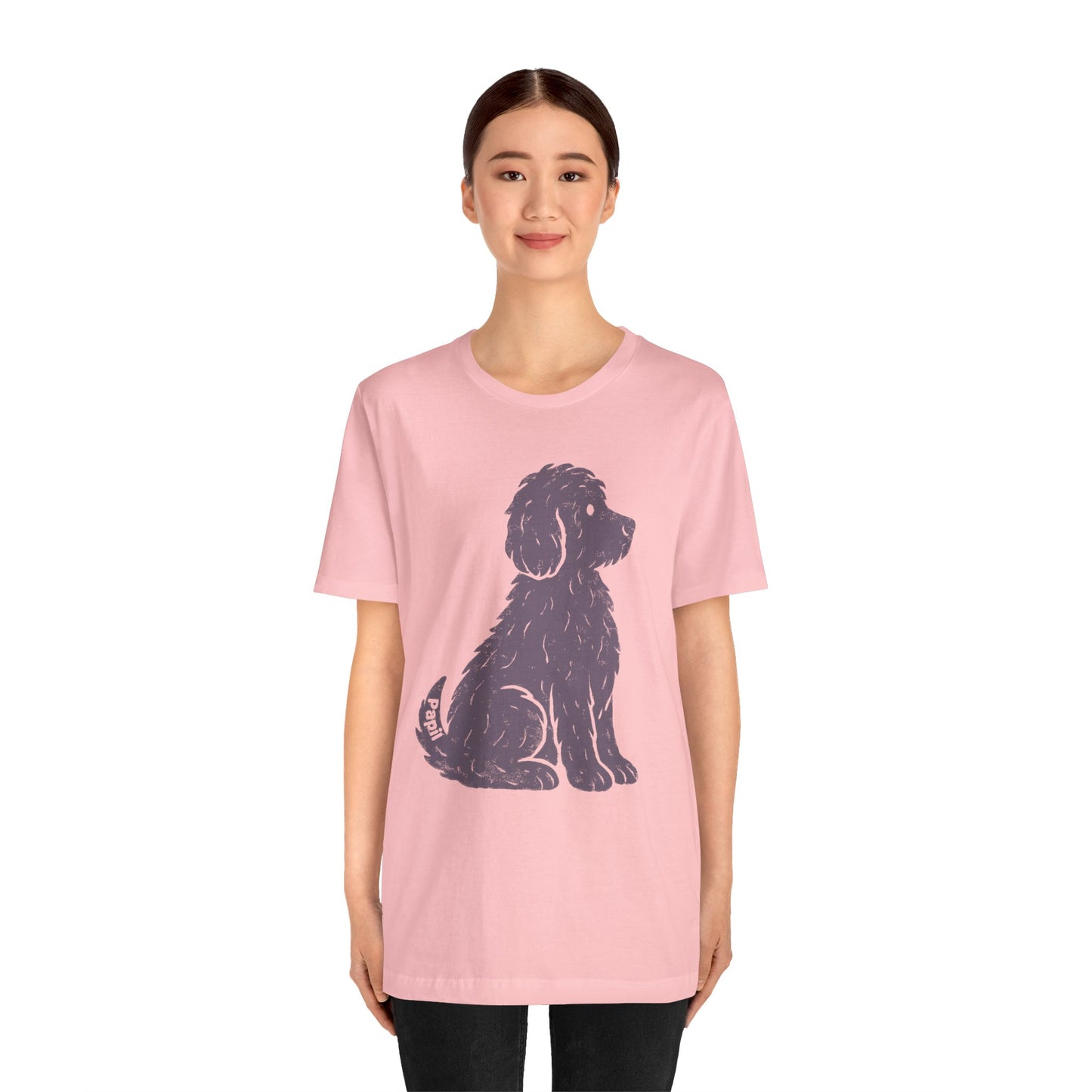 Cute Sitting Puppy Unisex T-Shirt — Whimsical Dog Graphic Tee