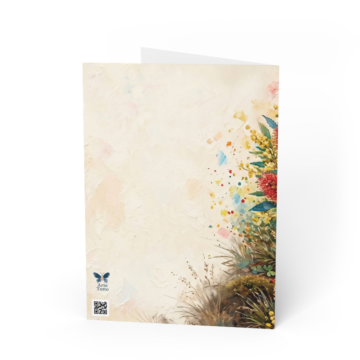 Personalised Wombat Christmas Folded Greeting Card | Australian Animals