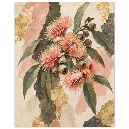 Flowering Gum Australian Native Flower Fine Art Poster 20x25 cm 8x10″