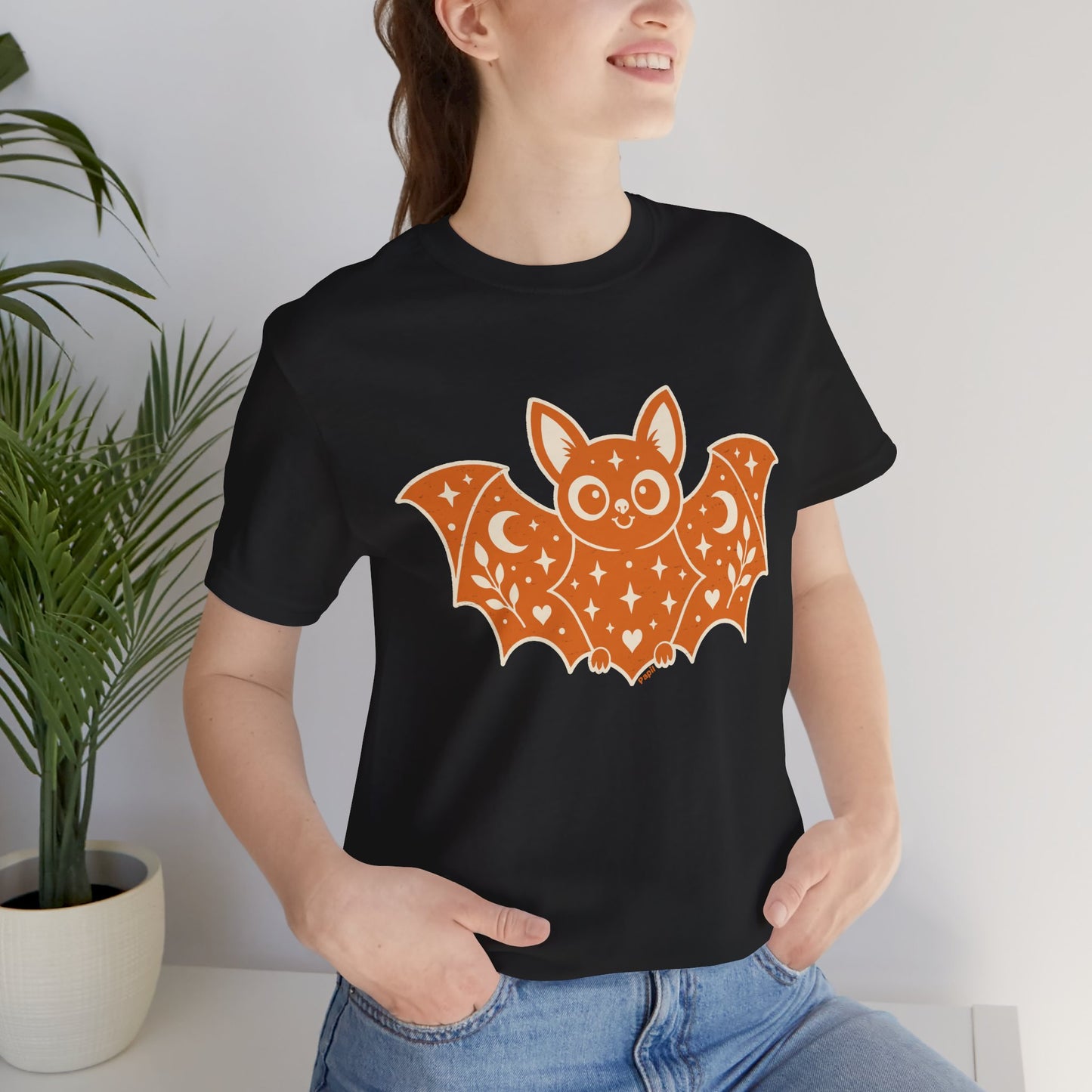 Cute Halloween Bat T-Shirt | Decorative Graphic Tee