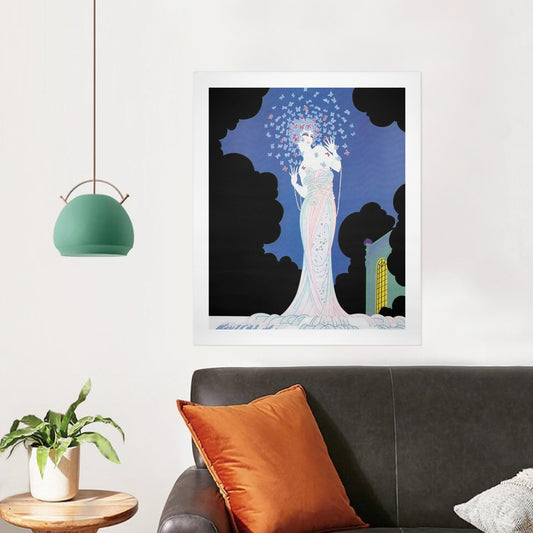 Ms Vogue Canvas Wall Art Print, Vintage Glamour Portrait