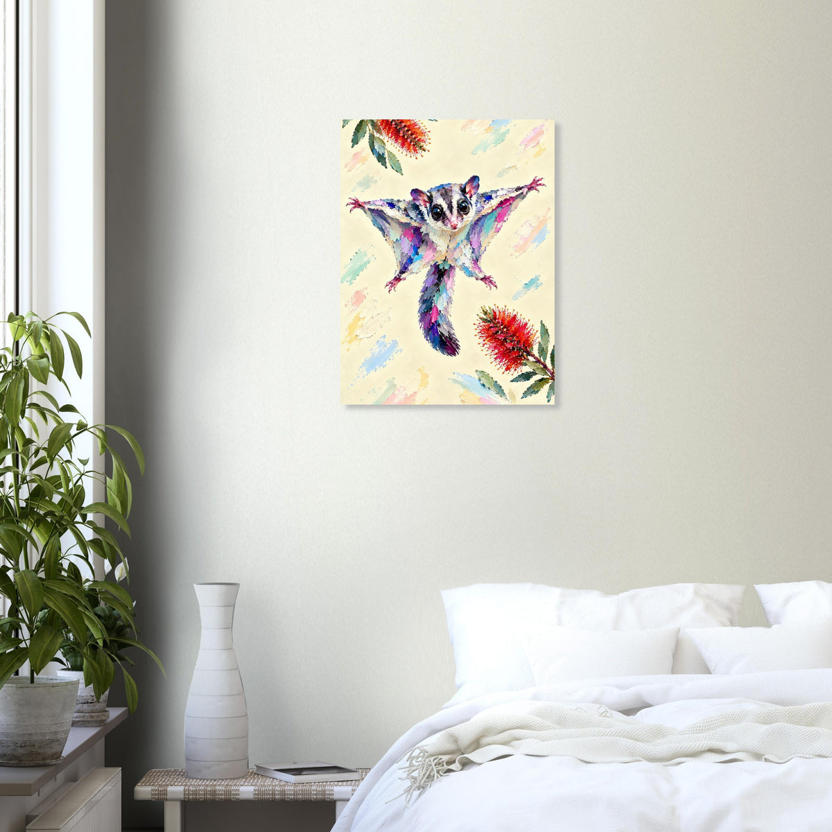 Sugar Glider Painted Australian Animal Fine Art Poster