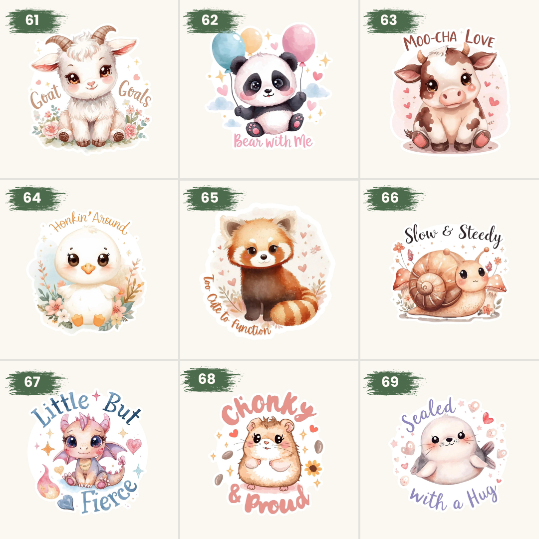 Pick Your 8 Stickers | Any Design | Custom Sticker Set