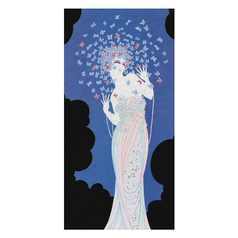 Vintage Glamour Beach Towel – “Ms Vogue” Art Deco Style – 160×80 cm