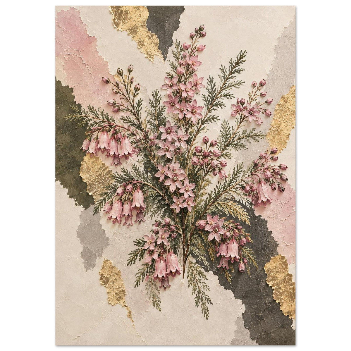 Boronia Australian Native Flower Fine Art Poster A3 (29.7 x 42 cm)