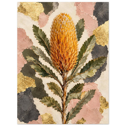 Banksia Australian Native Flower Fine Art Poster 60x80 cm 24x32″