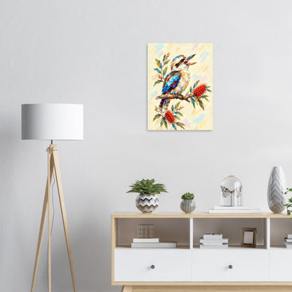 Kookaburra Painted Australian Animal Fine Art Poster