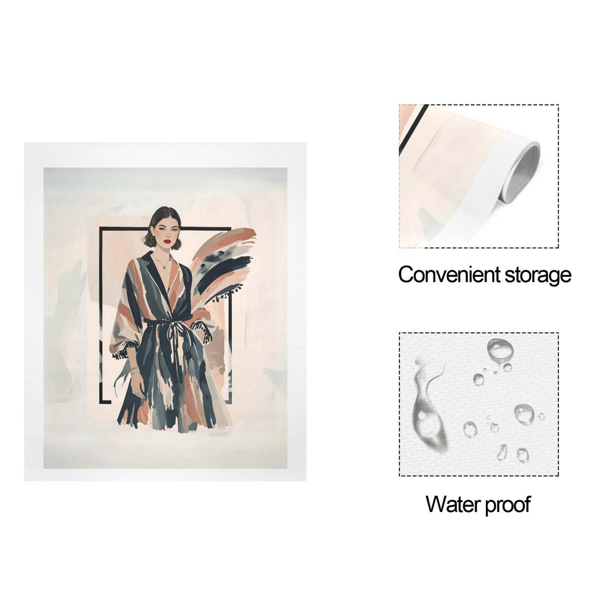 Modern Muse – Vintage Fashion Portrait Canvas Wall Art Print
