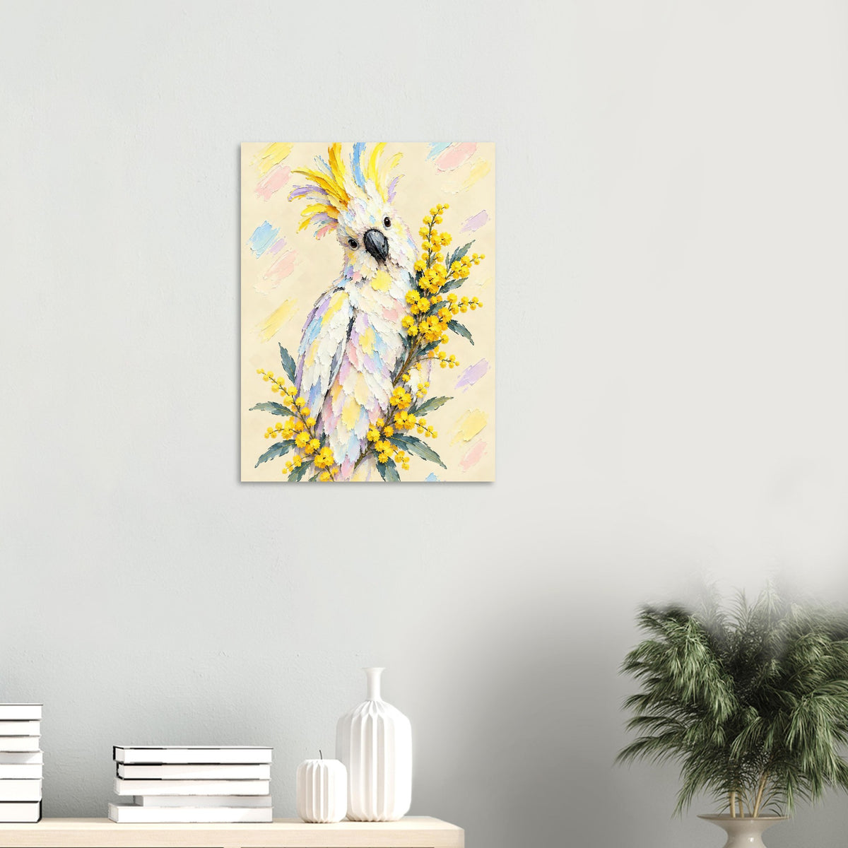 Cockatoo Painted Australian Animal Fine Art Poster