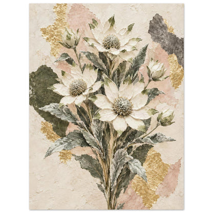 Flannel Flower Australian Native Flower Fine Art Poster 45x60 cm 18x24″