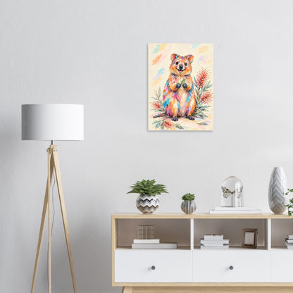 Quokka Painted Australian Animal Fine Art Poster
