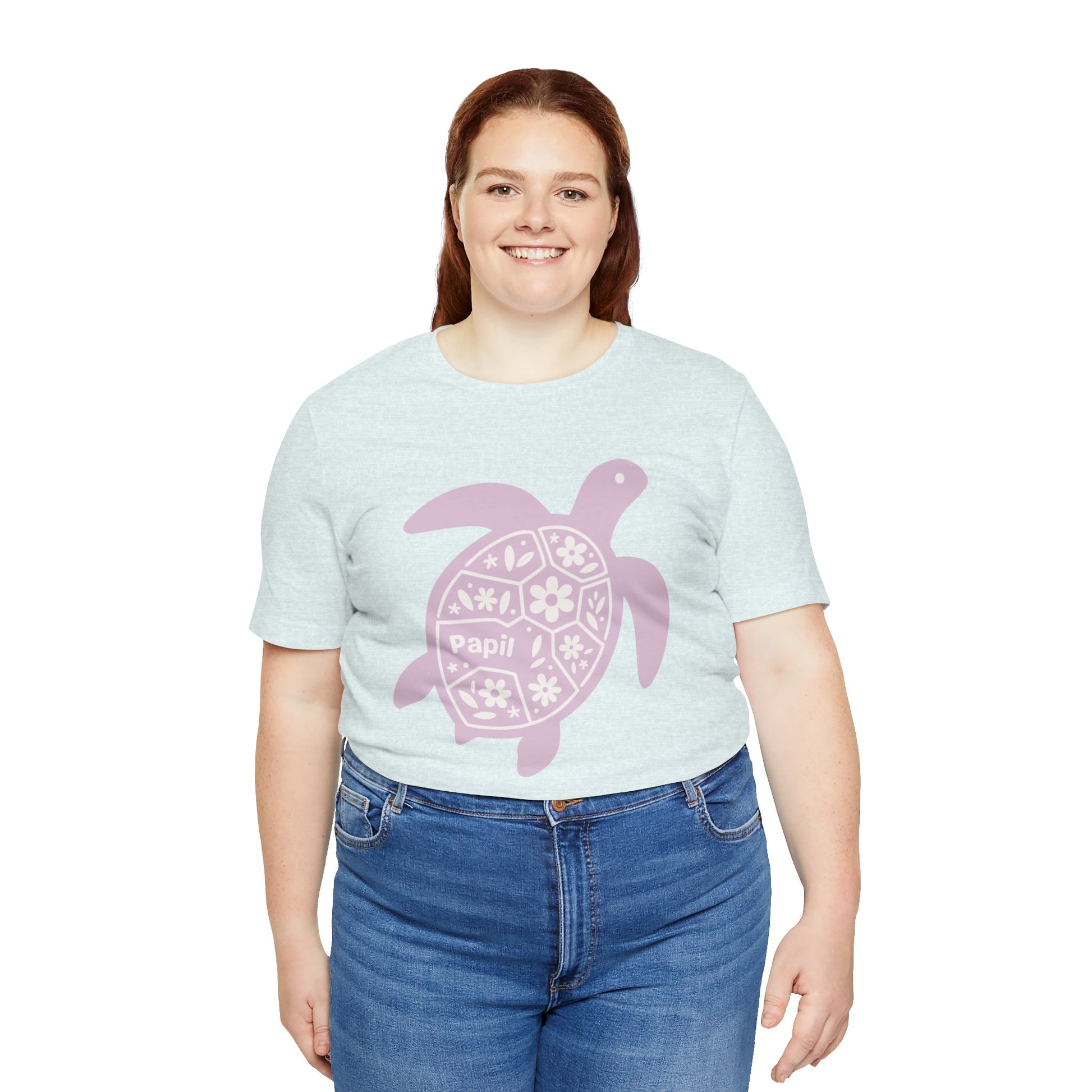 Sea Turtle Graphic Tee — Papil Floral Shell T-Shirt