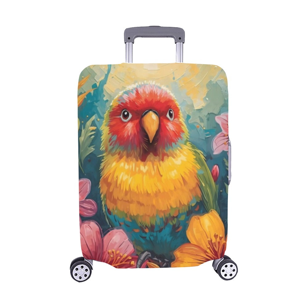 Tropical Lovebird Luggage Cover One Size ART00018 - M Luggage Cover Luggage Cover (22"-25") (Medium)