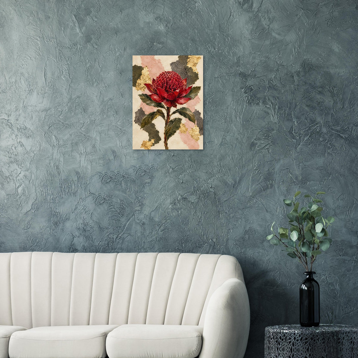 Waratah Australian Native Flower Fine Art Poster